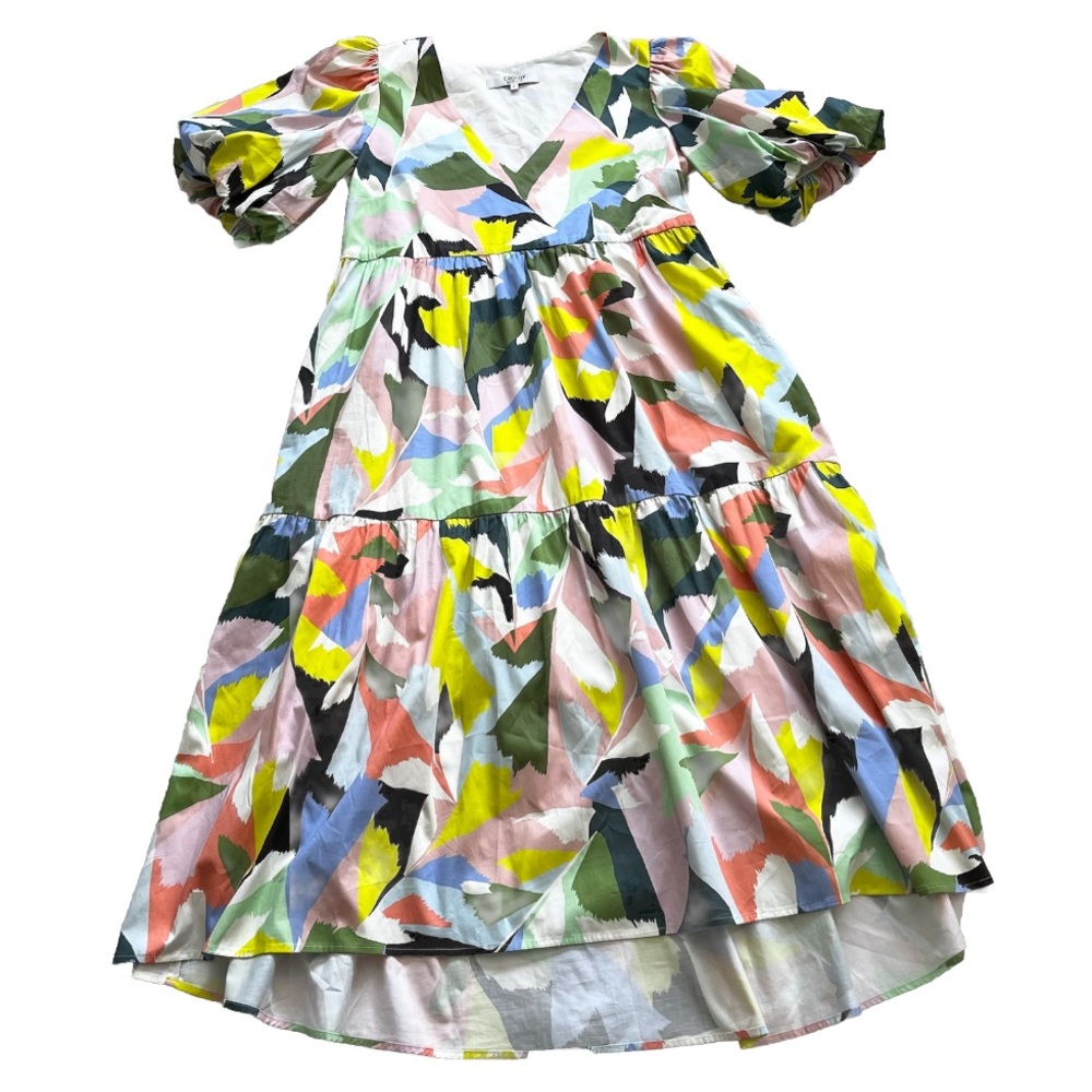 CROSBY by Mollie Burch Brawley Dress Poinciana Size Medium Floral Dainty Chic - Picture 11 of 11